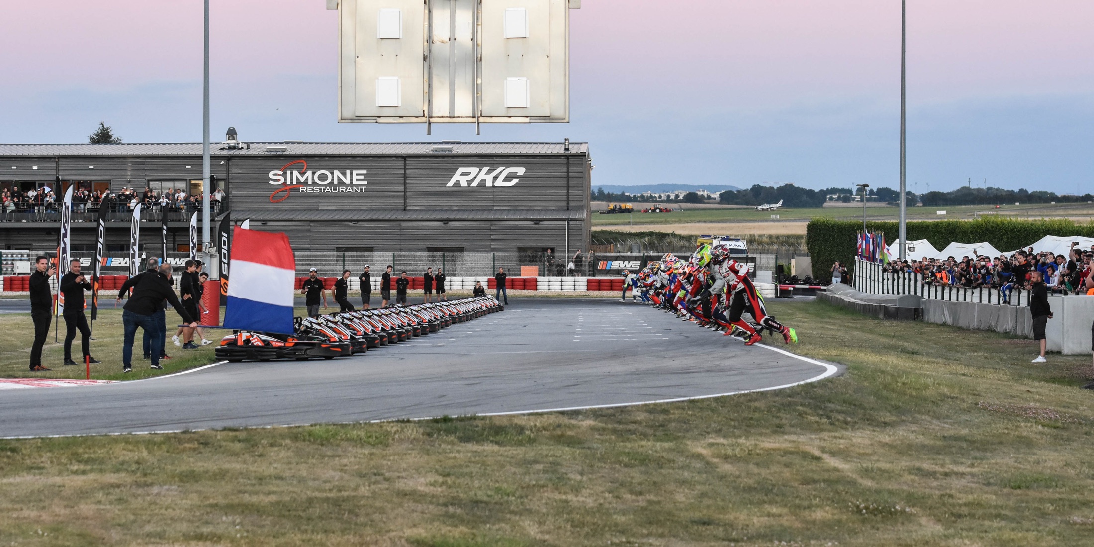 Le Mans-style start at the SWS World Finals in France