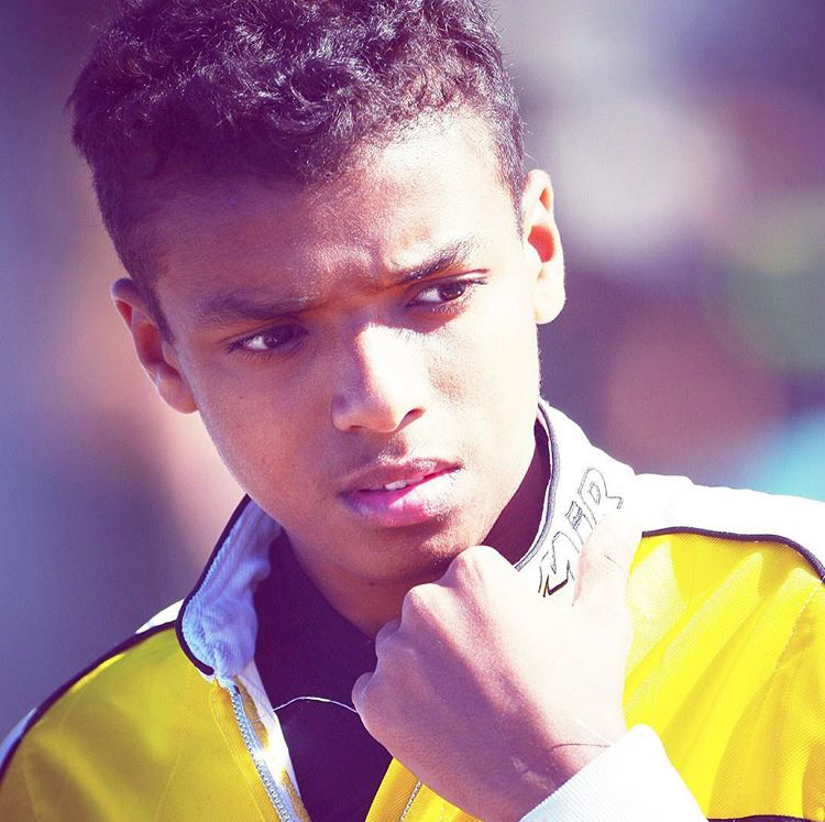 A young Talal Beshara at the karting track